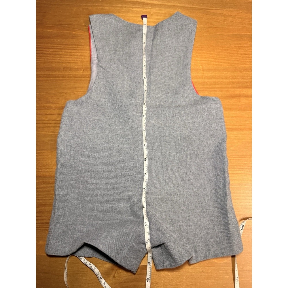 Vintage Goodlad Toddler Boys 3T Gray & Red Shortalls USA - Picture 7 of 7
